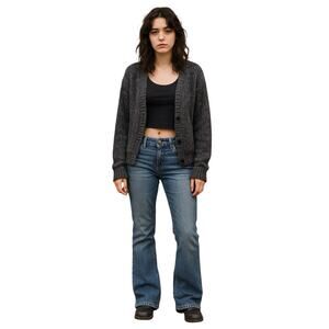 VIGOLD Womens 5 Vintage Y2K Bootcut Stretch Light Wash Denim Grunge/Indie Jeans